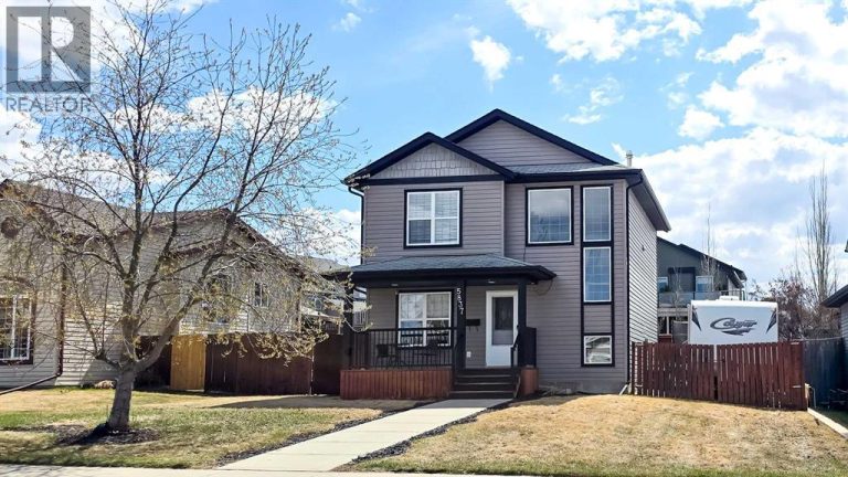 5837 Park Street, Blackfalds ~ charming front porch and large windows